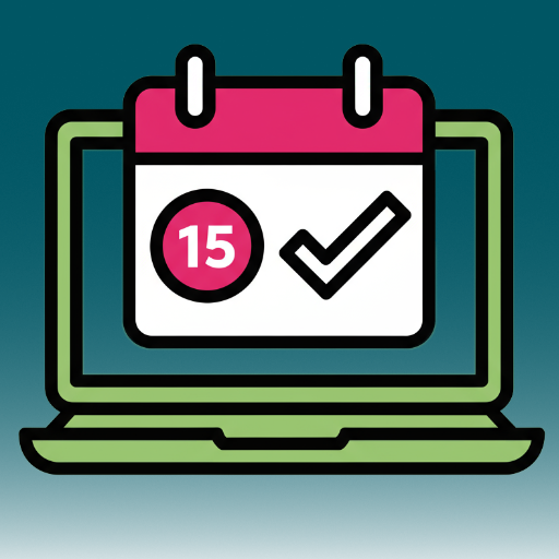 ikona kalendarza w komputerze