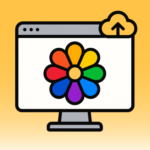 żółta ikona symbolizująca galeria