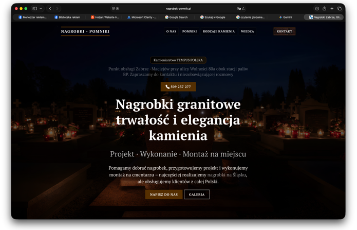 strona domowa www.nagrobek-pomnik.pl