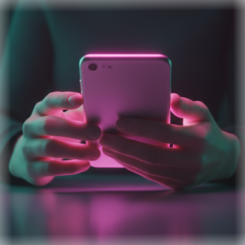 dłonie trzymające telefon komórkowy